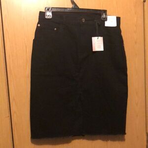 Happily Grey black denim skirt size 11/29